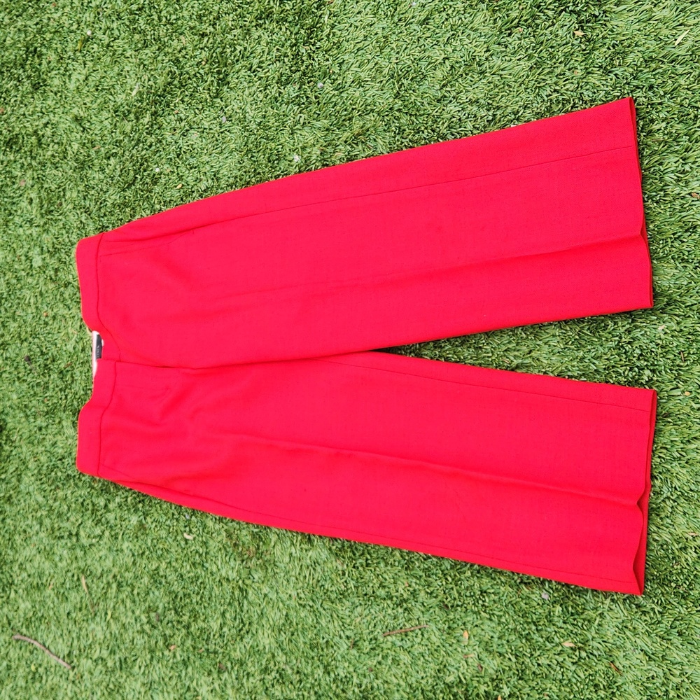 J CREW women's red cropped size 00 red trousers
